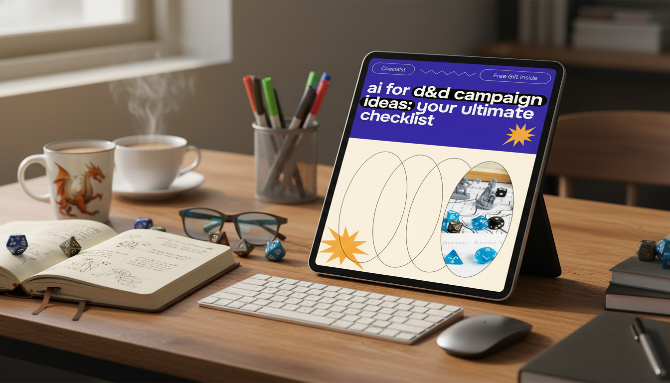 AI D&D Campaign Ideas: Session-Ready Checklist for DMs