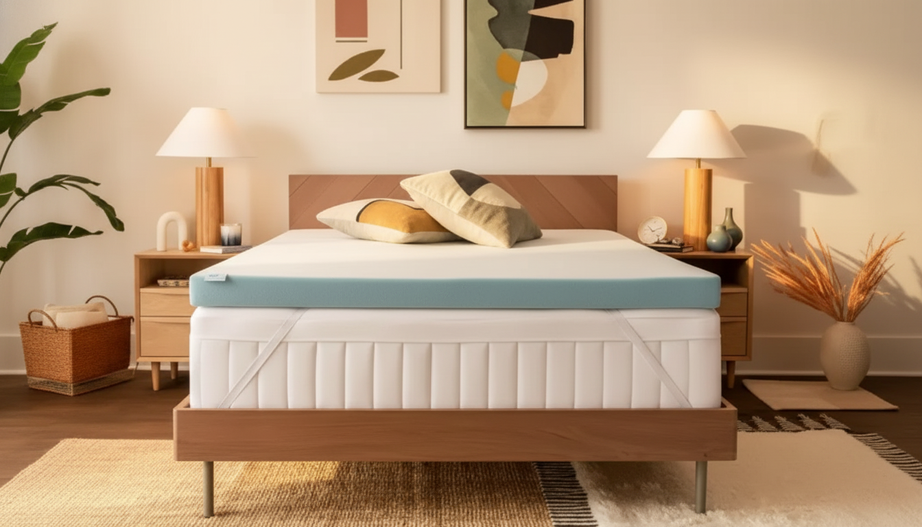 Cooler Sleep: Luxury Cooling Foam Queen Topper