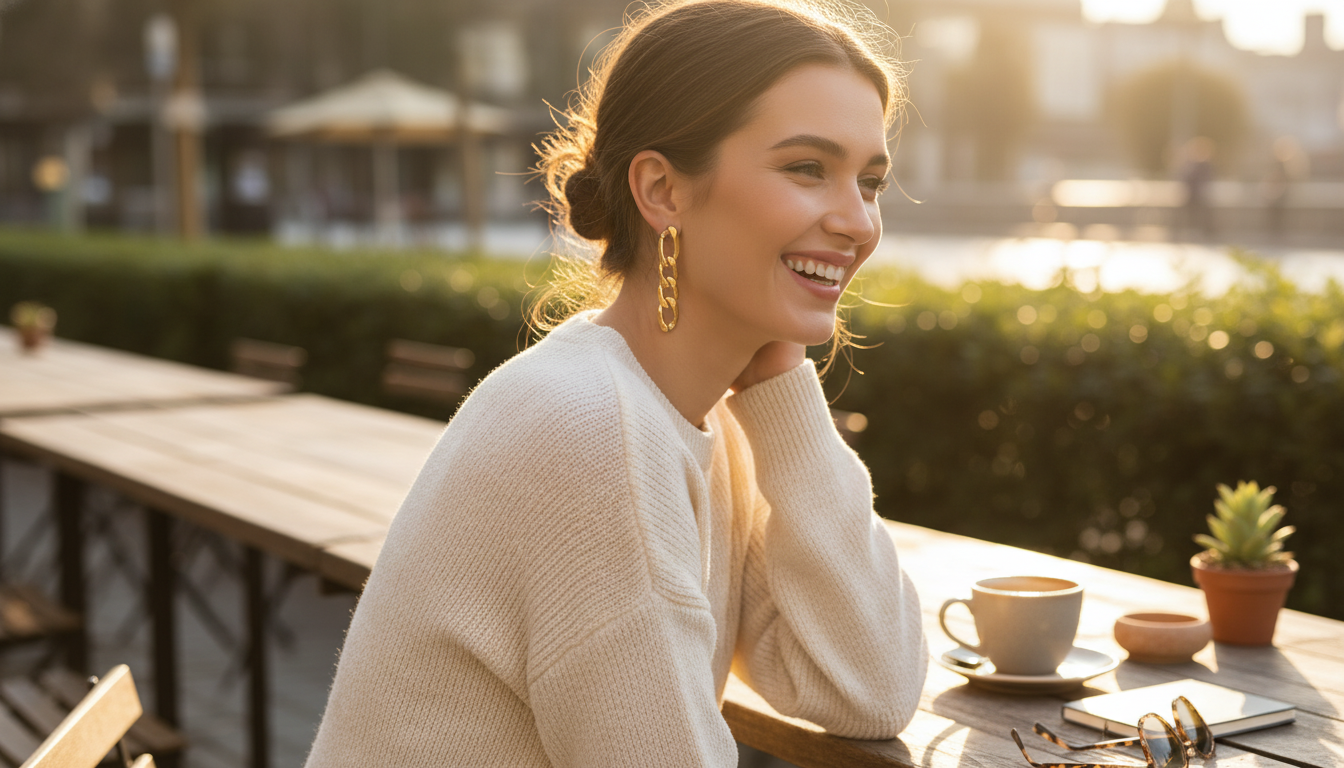 Thick Cuban Link Drop Earrings in Stainless Steel