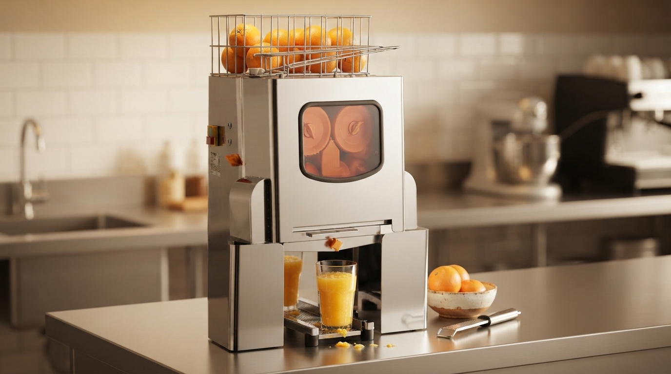 Commercial Automatic Orange Juicer for Fast, Consistent Service