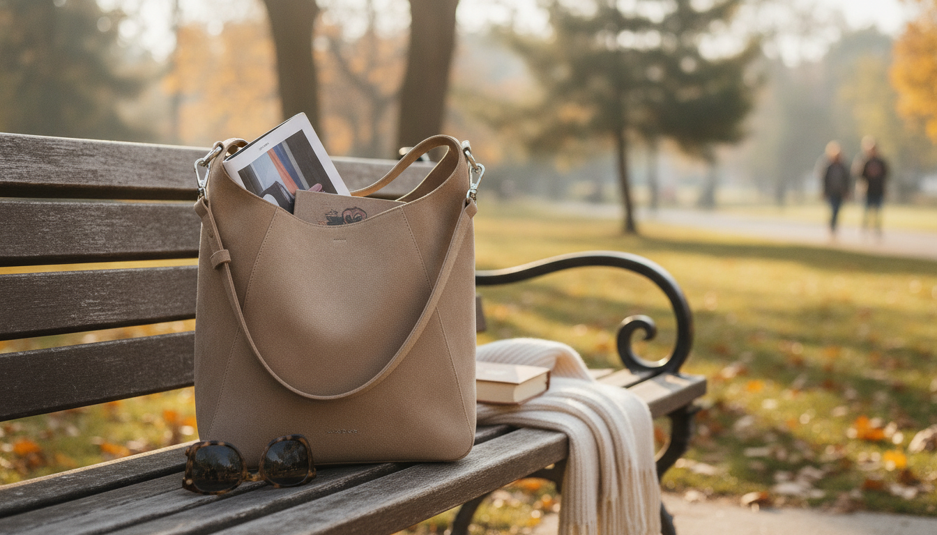 Faux Suede Bucket Tote Bag: Chic Texture, Roomy Carry