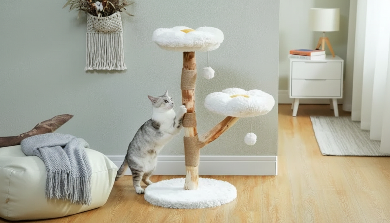Flower Cat Tree Benefits: Happy Cats, Protected Furniture